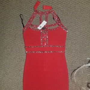 Sexy Bebe Bandage Dress, Size Small